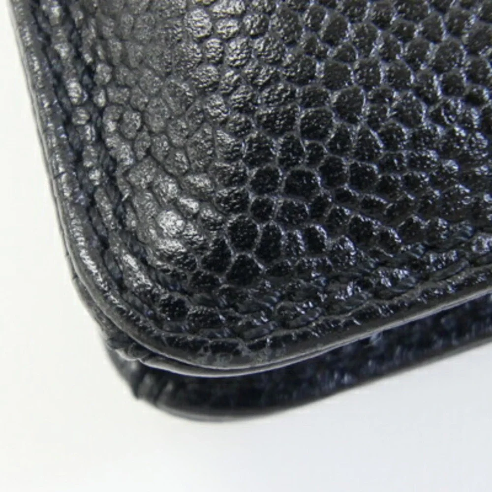 CHANEL Black Caviar Leather Logo Shoulder Bag - Picture 5 of 10